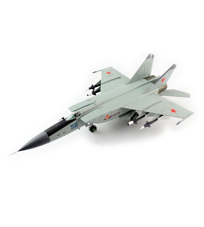 HA5608 俄羅斯MiG-25PD狐蝠Foxbat Blue 75戰鬥機合金模型1/72成品