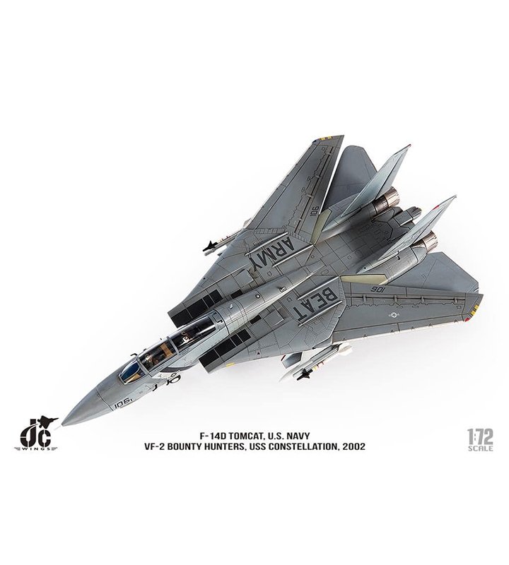 JCW-72-F14-009打敗陸軍F-14D美國海軍 VF-2賞金獵人USS 星座號2002 年#106模型