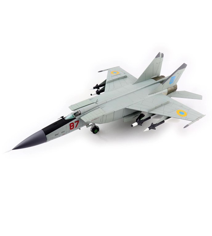 HA5609 烏克蘭MiG-25PDS狐蝠Foxbat Red 87戰鬥機合金模型1/72成品