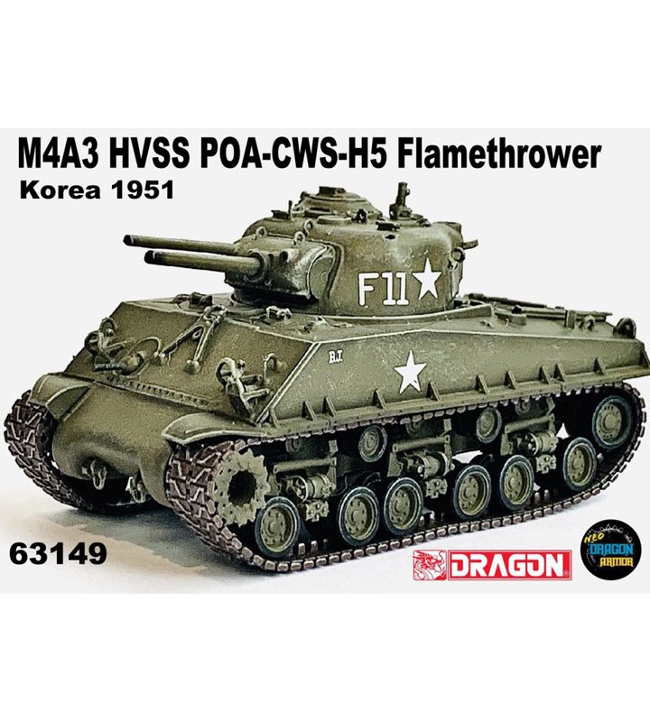 DA63149美國M4A3 HVSS POA-CWS-H5 Flamethrower韓戰1951