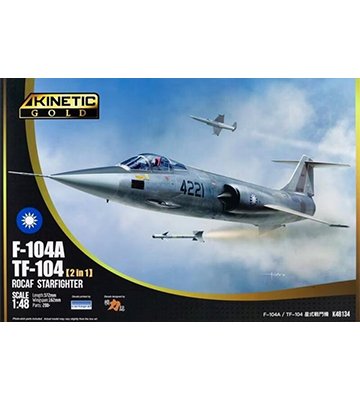 K48134空軍 F-104A /TF-104 (2 in 1) 星式戰鬥機1/48模型