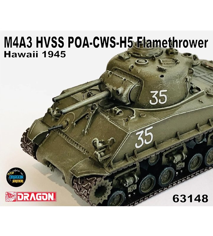 DA63148美國M4A3 HVSS POA-CWS-H5 Flamethrower Hawaii 1945