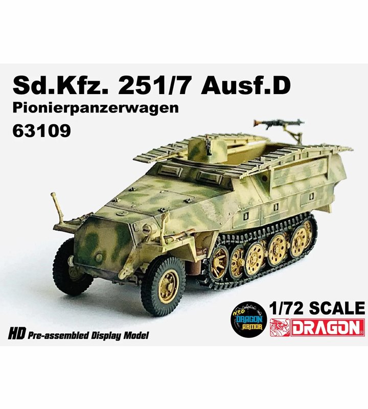 DA63109德國Sd.Kfz. 251/7 Ausf.D Pionierpanzerwagen半履帶車