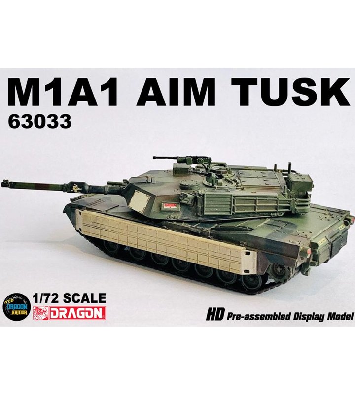 DA63033美國M1A1 AIM Tusk Abrams艾布蘭主戰坦克 (附烏克蘭貼紙)