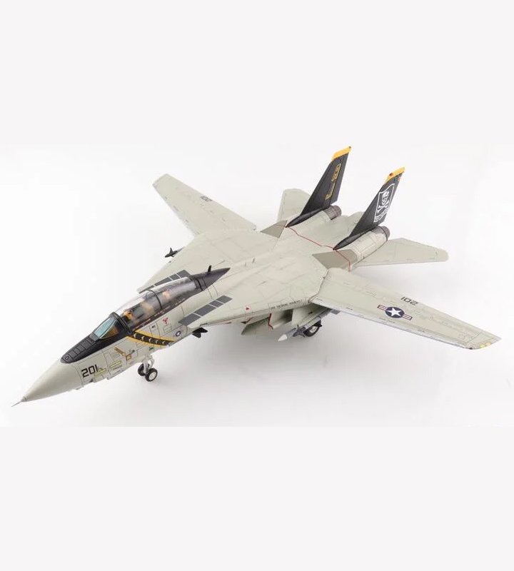 HA5241美軍VF-84 Jolly Roger雄貓F-14 Tomcat戰機 沙漠風暴行動模型