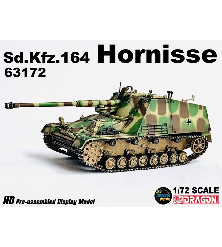 DA63172德國Sd.Kfz.164胡蜂式驅逐戰車Hornisse模型1/72成品