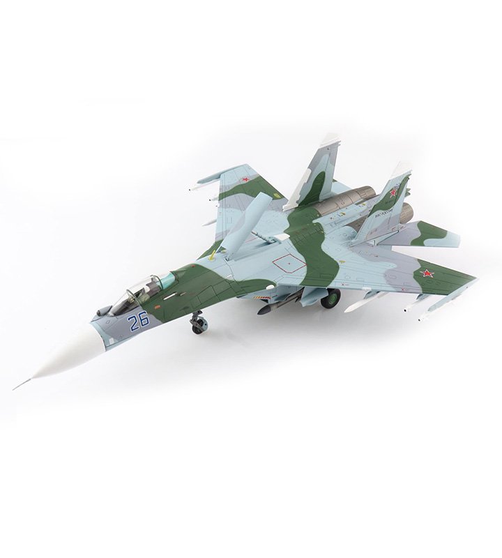 HA6013 俄羅斯空軍Su-27SM 蘇愷側衛Flanker B Blue 26合金模型