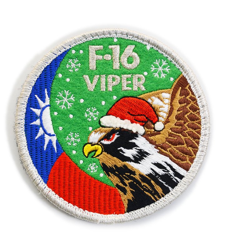 P0123台灣F-16 VIPER聖誕臂章