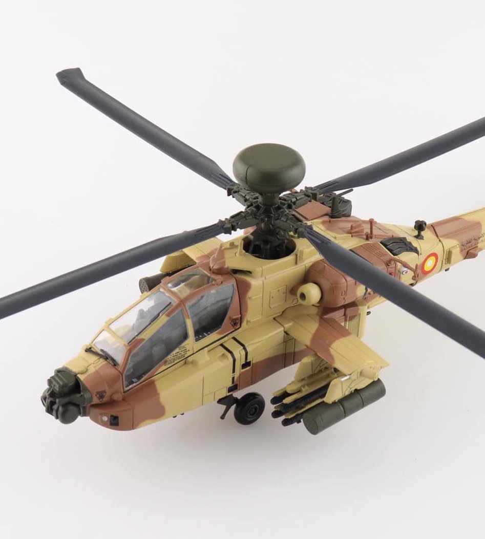 HH1217卡達空軍AH-64E Apache Guardian阿帕契直升機1/72合金模型