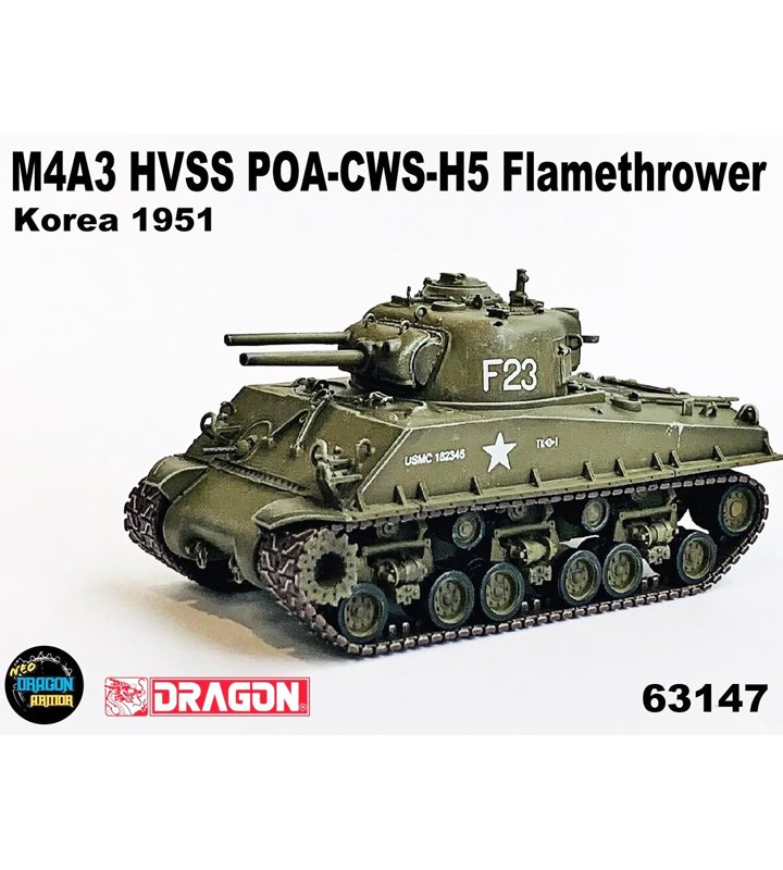 DA63147美國M4A3 HVSS POA-CWS-H5 Flamethrower韓戰1951