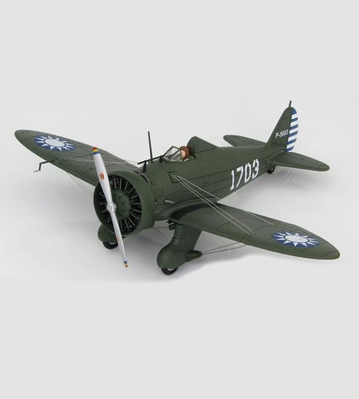 HA7510空軍波音Boeing 281 P-26南京戰場1/48成品模型