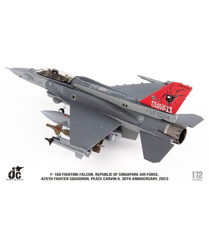 JCW-72-F16-023新加坡空軍F-16D第425中隊彩繪模型