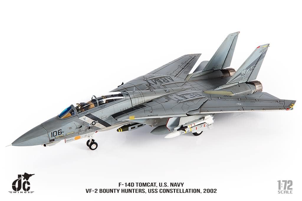 JCW-72-F14-009打敗陸軍F-14D美國海軍 VF-2賞金獵人USS 星座號2002 年#106模型