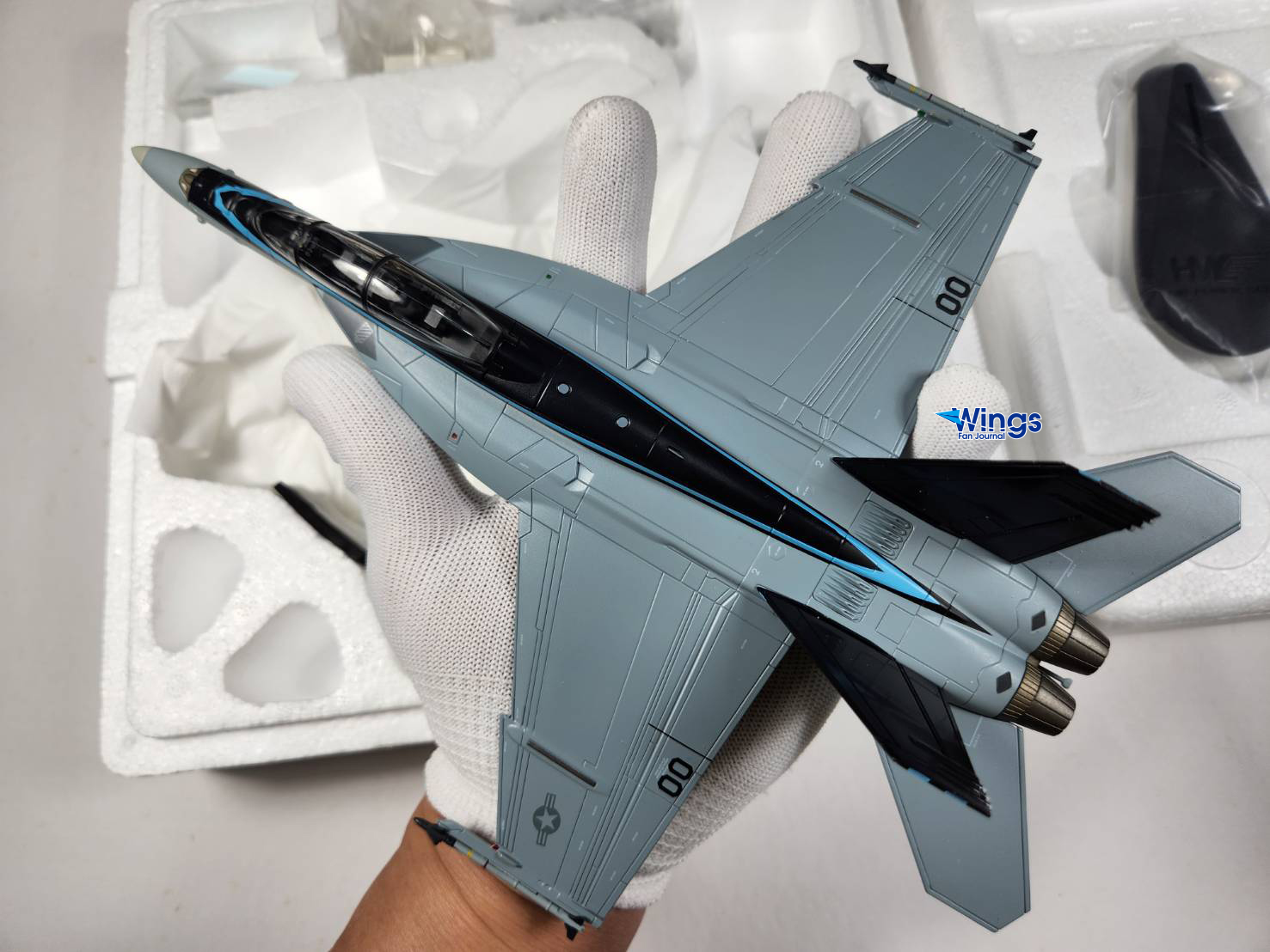 HA5130捍衛戰士獨行俠TOP GUN雙座F/A-18F模型