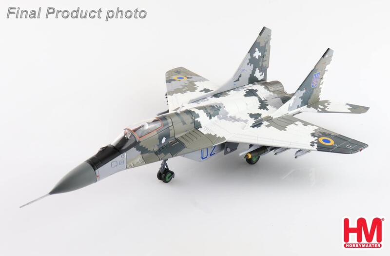 HA6523 烏克蘭空軍 MiG-29數位迷彩JDAM精準炸彈模型