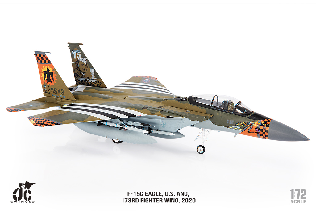 JCW-72-F15-017 F-15C美軍173聯隊B-17金斯利中尉紀念彩繪模型