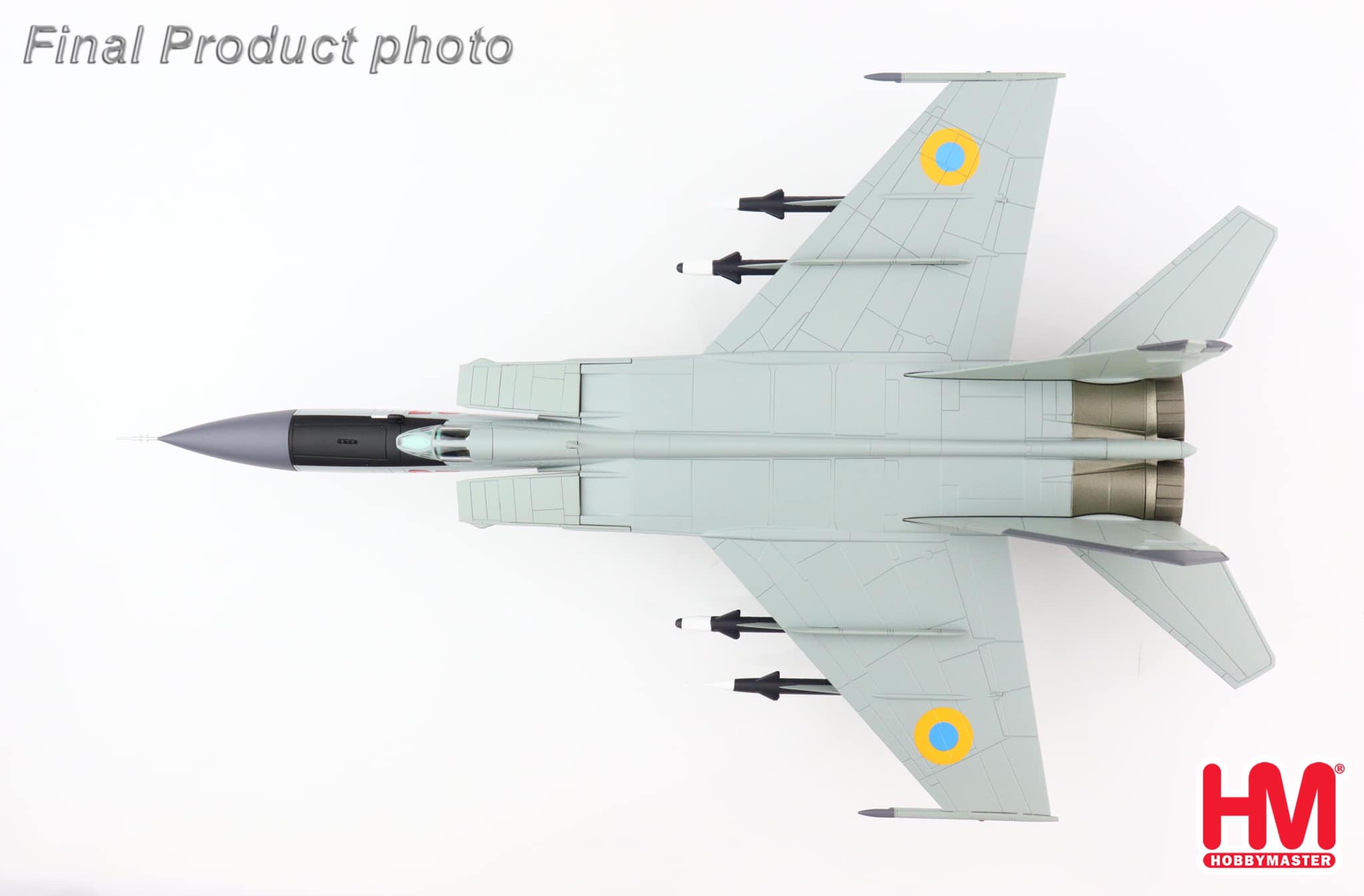 HA5609 烏克蘭MiG-25PDS狐蝠Foxbat Red 87戰鬥機合金模型1/72成品