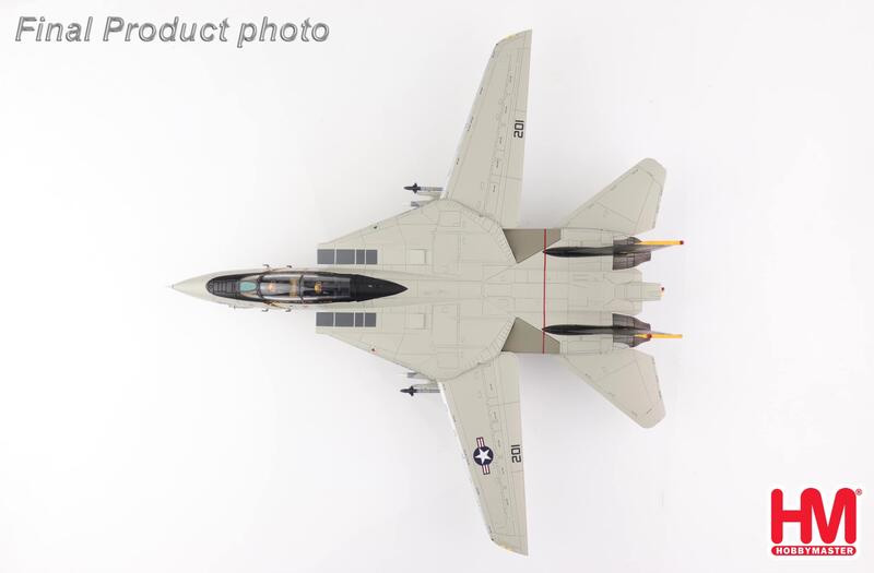 HA5241美軍VF-84 Jolly Roger雄貓F-14 Tomcat戰機 沙漠風暴行動模型