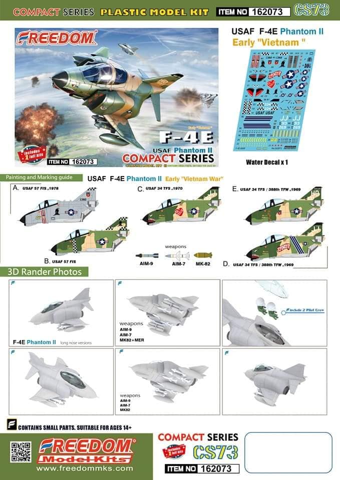 162073美國空軍F-4E蛋機模型