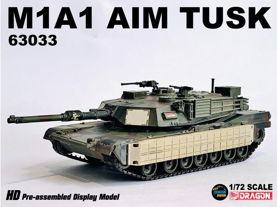 DA63033美國M1A1 AIM Tusk Abrams艾布蘭主戰坦克 (附烏克蘭貼紙)