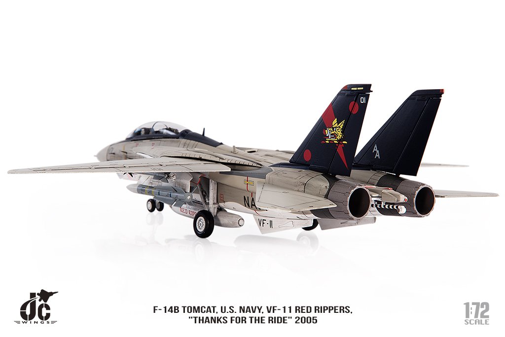 JCW-72-F14-010 美國海軍VF-11 F-14B紅獠牙RED RIPPERS模型