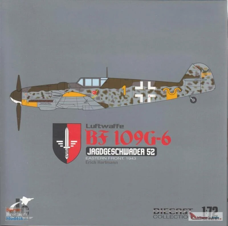 JCW-72-BF109-001  BF-109G梅塞施密特德國空軍成品模型