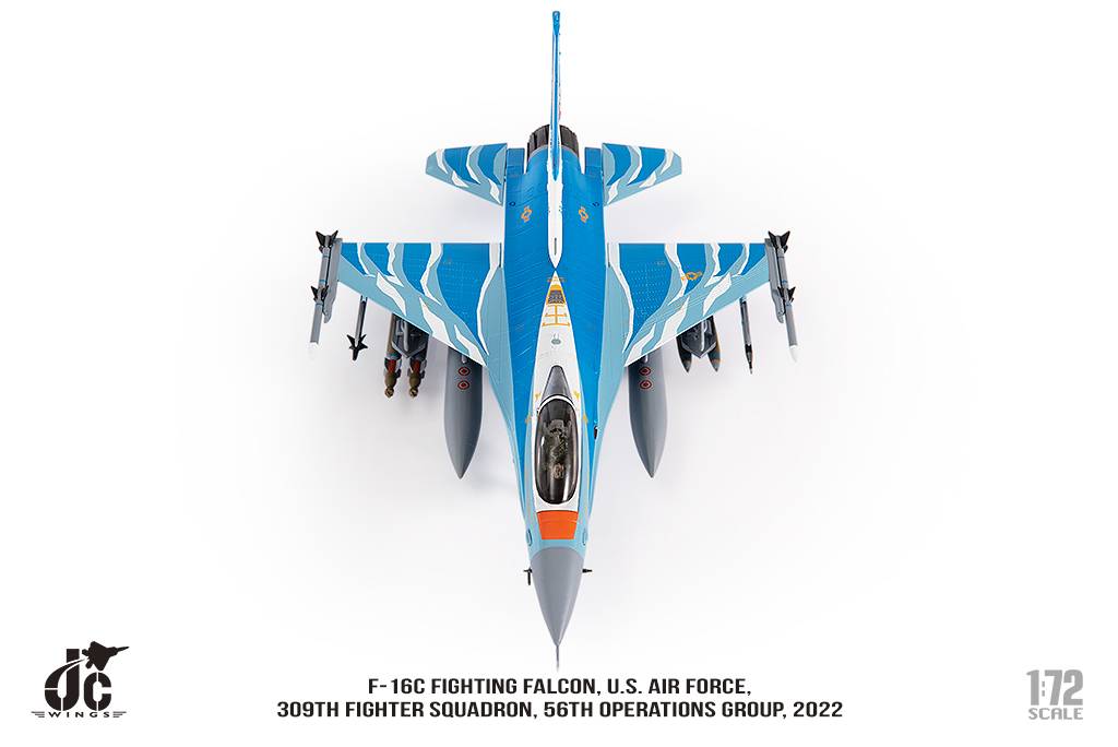 JCW-72-F16-020美國空軍第309戰鬥機中隊F-16C唐老鴨彩繪模型