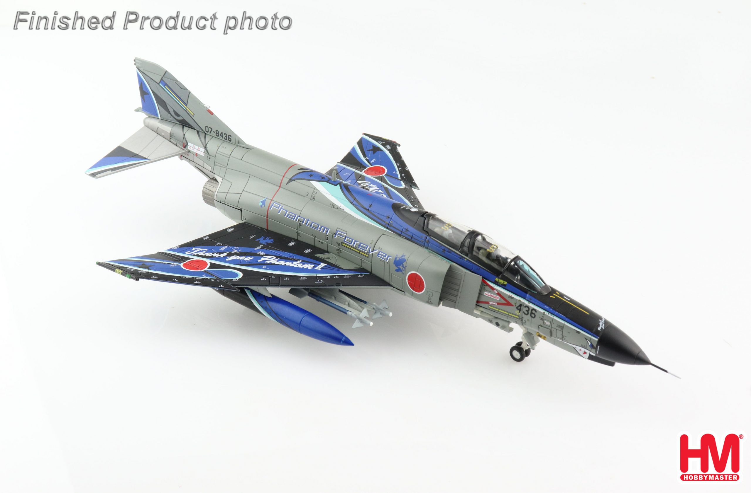 HA19026日本301飛行隊F-4EJ改永遠的幽靈彩繪合金模型1/72成品