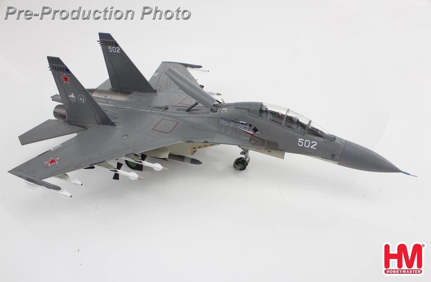 HA9551俄羅斯空軍Su-30MK合金模型