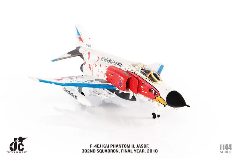 JCW-144-F4-002 JASDF日本航空自衛隊302飛行隊F-4除役白幽靈彩繪模型