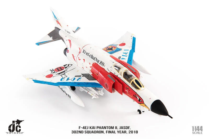 JCW-144-F4-002 JASDF日本航空自衛隊302飛行隊F-4除役白幽靈彩繪模型