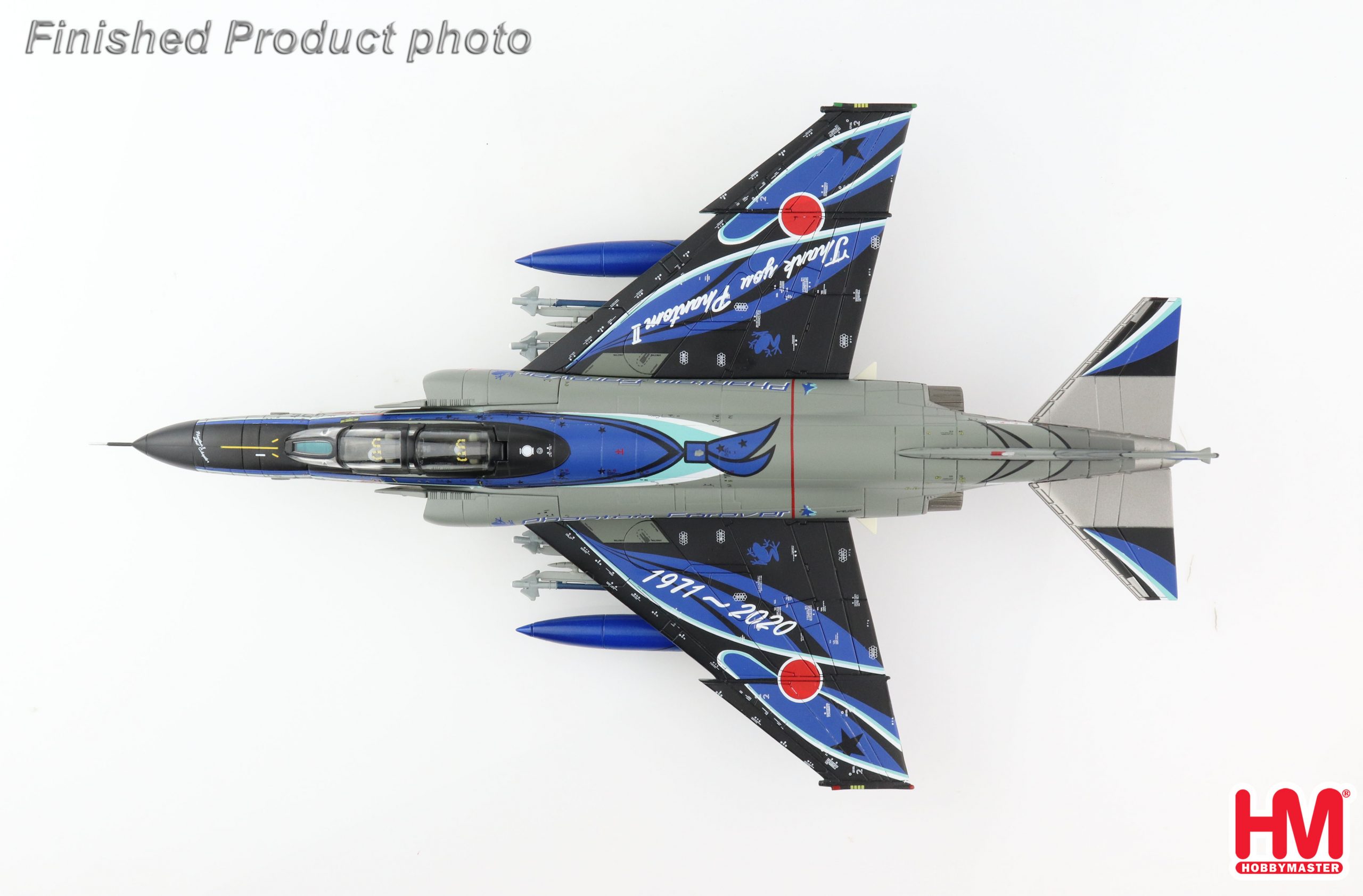 HA19026日本301飛行隊F-4EJ改永遠的幽靈彩繪合金模型1/72成品