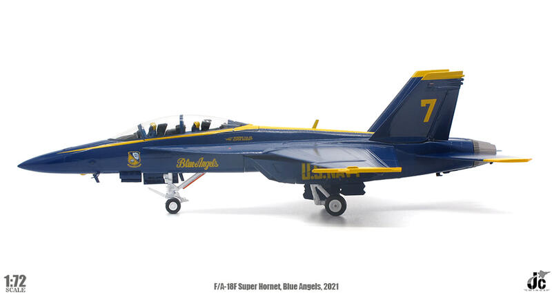 JCW-72-F18-010 美國海軍藍天使Blue ange表演隊7號機F/A-18F模型