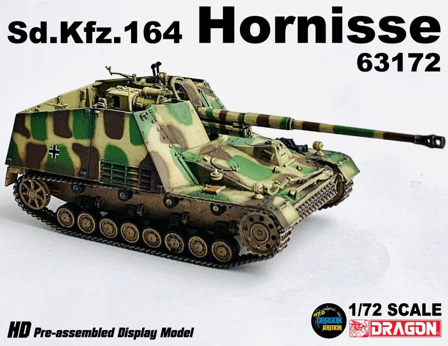 DA63172德國Sd.Kfz.164胡蜂式驅逐戰車Hornisse模型1/72成品