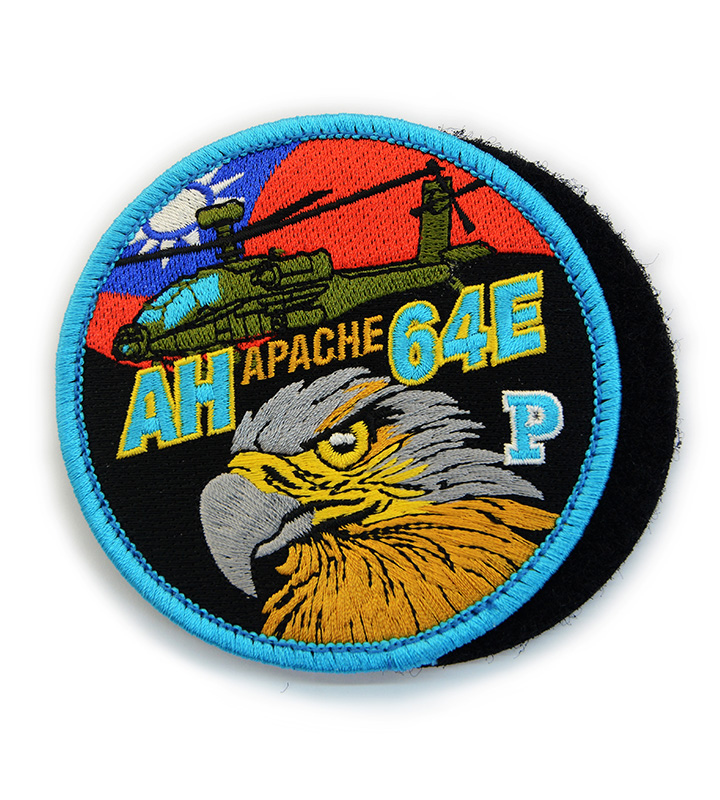 P0080 陸軍 AH-64E阿帕契APACHE戰鬥直升機P正駕駛臂章(有魔鬼氈)