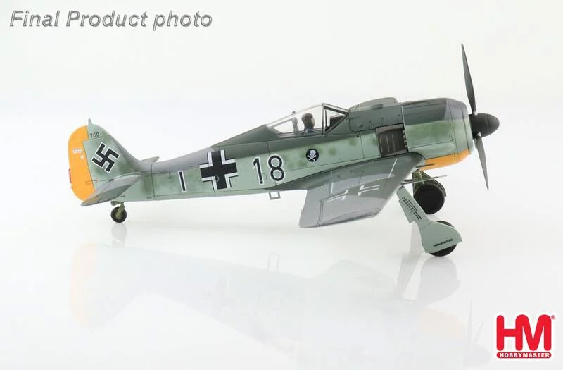 HA7428  FW-190A-4德軍王牌Fw. R. Eisele, 8./JG 2戰機1/48成品模型