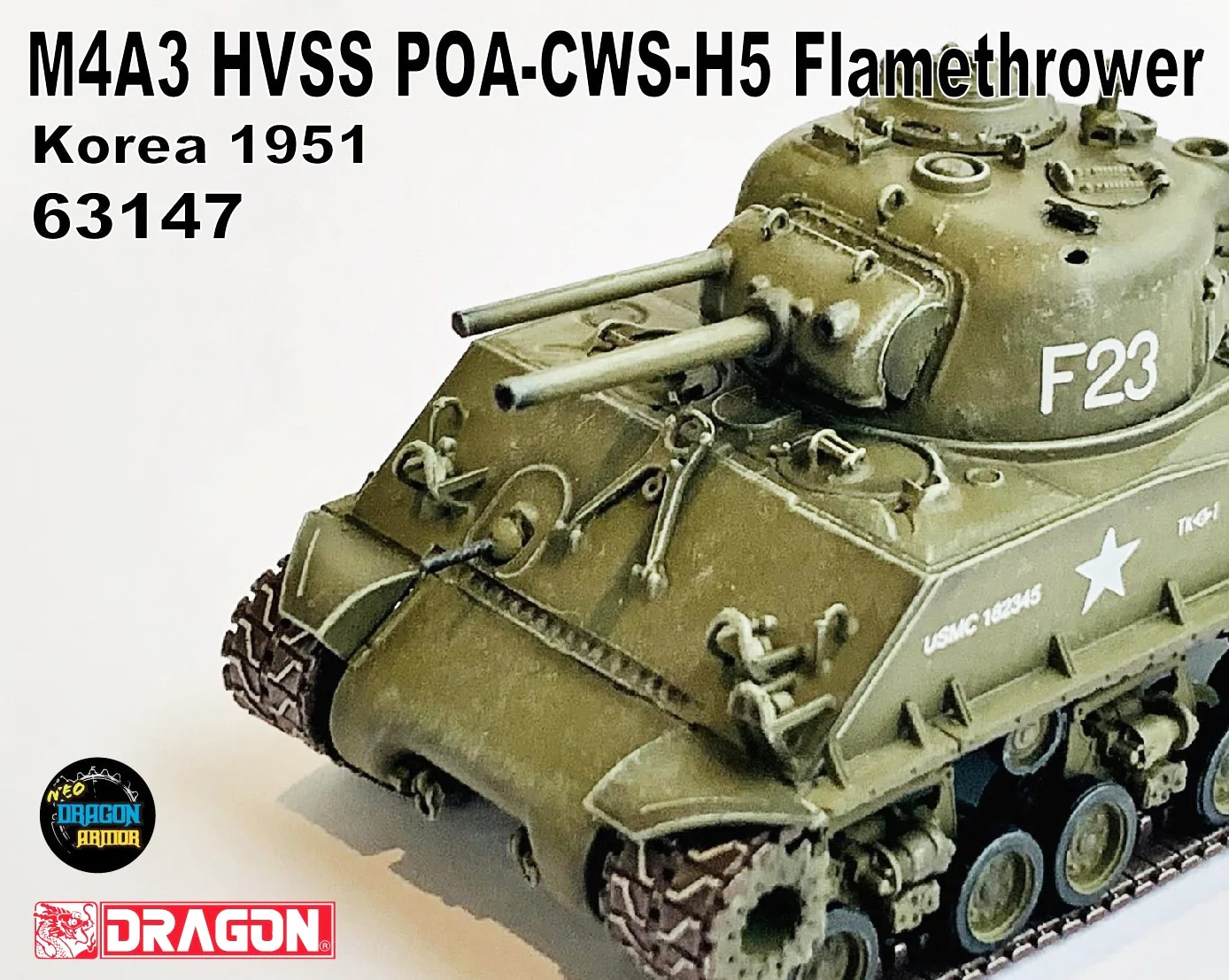 DA63147美國M4A3 HVSS POA-CWS-H5 Flamethrower韓戰1951