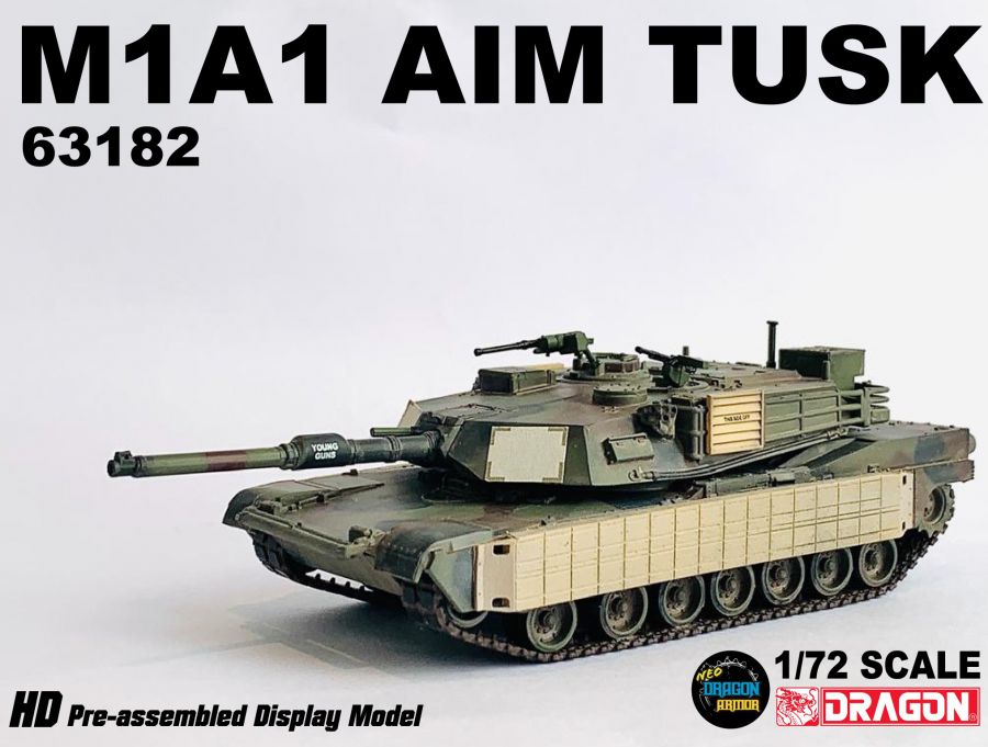 DA63182美國M1A1 AIM TUSK (附烏克蘭貼紙)