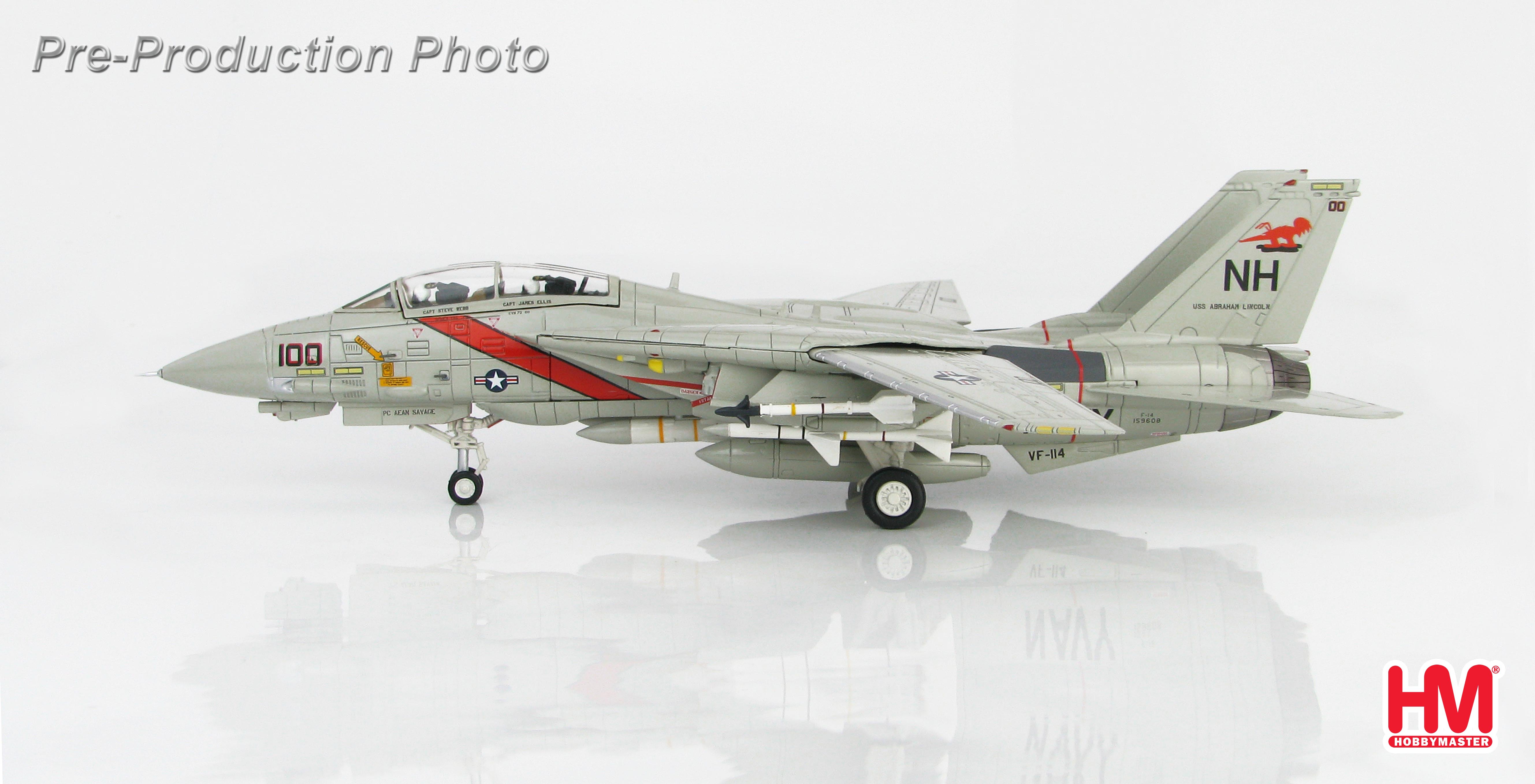 HA5216美軍VF-114 F-14A Aardvarks土豚CAG模型