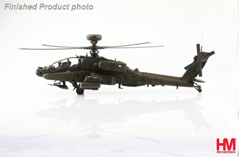 HH1208英國陸軍航空隊AH -64D阿帕契直升機合金模型