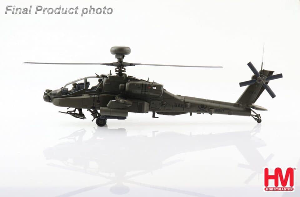 HH1212阿聯酋空軍AH-64D阿帕契直升機1/72合金模型