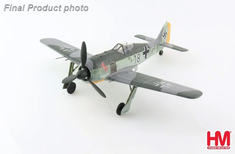 HA7428  FW-190A-4德軍王牌Fw. R. Eisele, 8./JG 2戰機1/48成品模型