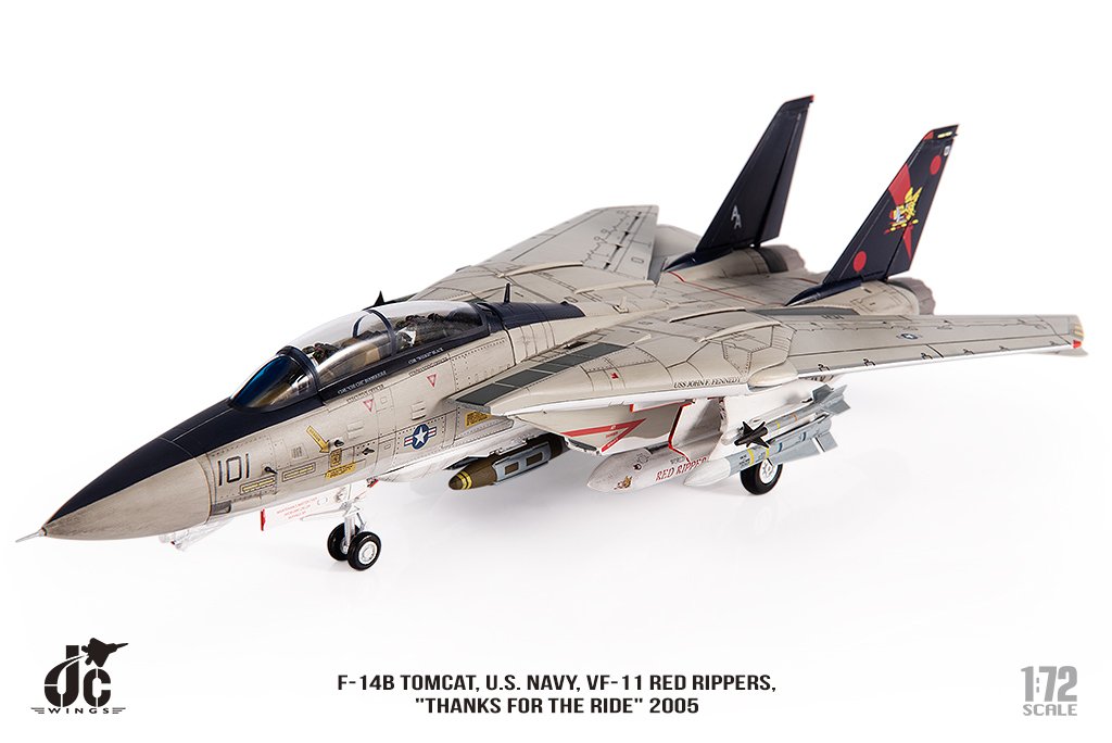 JCW-72-F14-010 美國海軍VF-11 F-14B紅獠牙RED RIPPERS模型