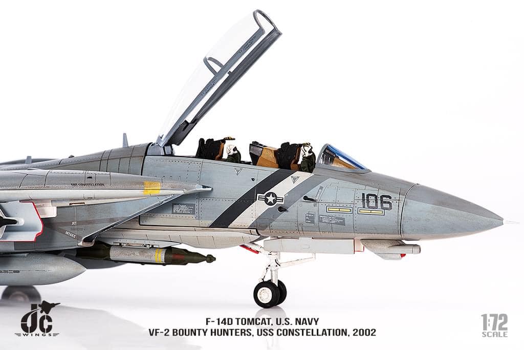 JCW-72-F14-009打敗陸軍F-14D美國海軍 VF-2賞金獵人USS 星座號2002 年#106模型