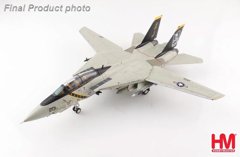 HA5241美軍VF-84 Jolly Roger雄貓F-14 Tomcat戰機 沙漠風暴行動模型