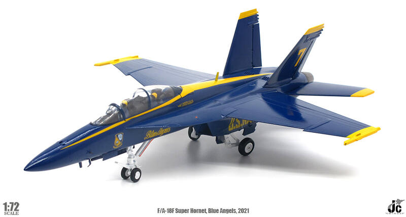 JCW-72-F18-010 美國海軍藍天使Blue ange表演隊7號機F/A-18F模型