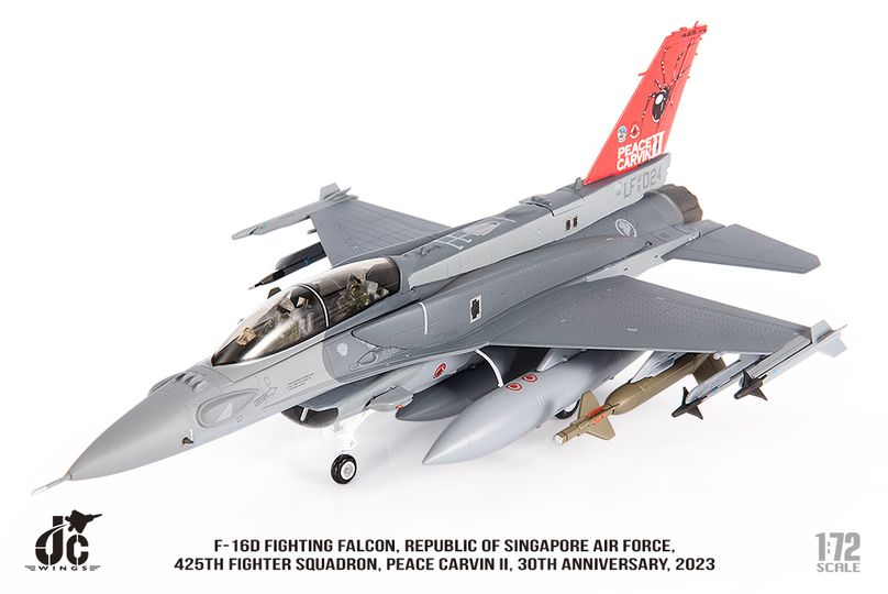 JCW-72-F16-023新加坡空軍F-16D第425中隊彩繪模型