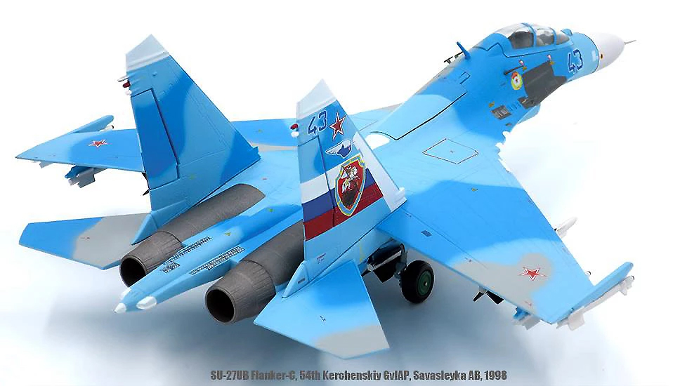 JCW-72-SU27-002 俄羅斯SU-27UB Flanker-C, 藍43模型