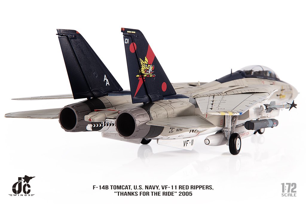 JCW-72-F14-010 美國海軍VF-11 F-14B紅獠牙RED RIPPERS模型