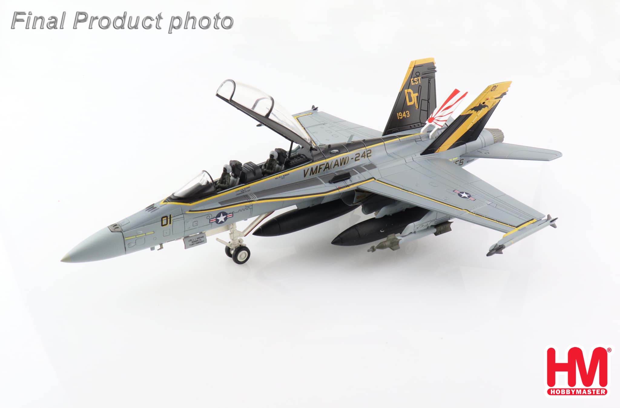 HA3560 美國海軍陸戰隊F/A-18D VMFA (AW)-242戰機合金模型